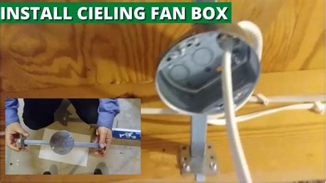 ceiling mount junction box|install ceiling fan junction box.